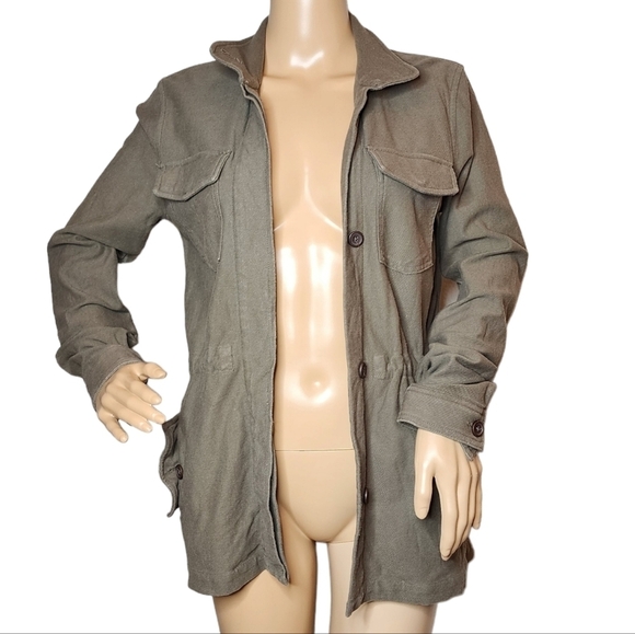 James Perse green sweater jacket. Size 1 or small - Picture 1 of 16